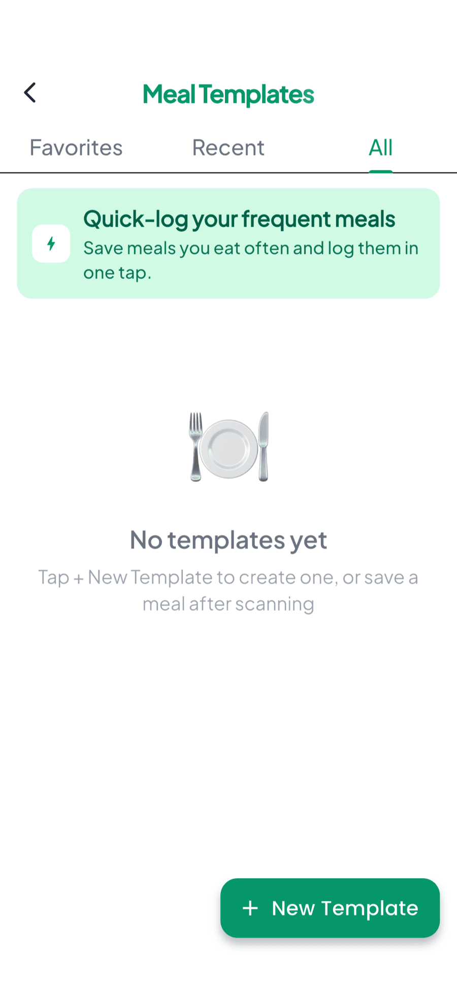 Meal Templates