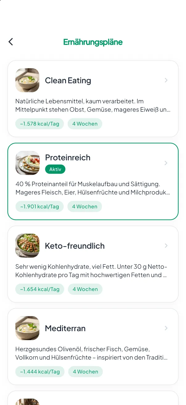 Ernährungspläne