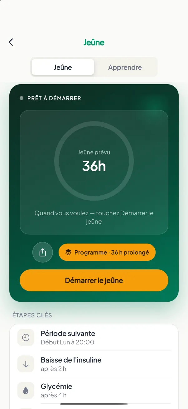 Minuteur de jeûne
